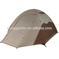 Rectangular dome style tent with pole clips for quick assembly